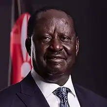 Raila OdingaFormer Prime Minister of Kenya. African Union High Representative for Infrastructure Development