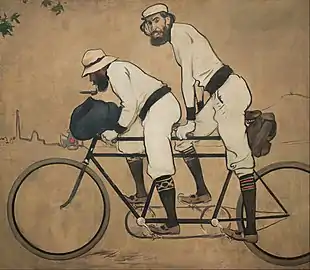Ramón Casas and Pere Romeu on a Tandem, 1897