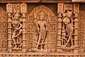 Four-armed Parashurama in the centre