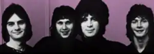 Bryson (second from left) with Raspberries in 1972.