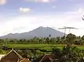 Mount Raung seen from Kalibaru Town, 2013