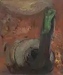 Green Death; by Odilon Redon; c.1905; oil on canvas; 54.9 x 46.3 cm; Museum of Modern Art