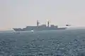 Navy helicopter landing on Regele Ferdinand.