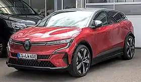Front-three-quarter view of a five-door car with alloy wheels, LED headlights, and door mirrors