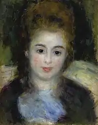 Mademoiselle Henriot ou jeune fille au ruban bleuEnglish: Miss Henriot or young girl with blue ribbon(1876)