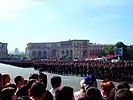 During a parade in 2006.