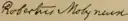 Signature of Robert Molyneux