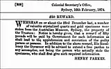 Reward Notice (1874):23 December 1873 robbery.