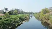 River Wharfe at Tadcaster with St Mary the Virgin Church in background.mw-parser-output .geo-default,.mw-parser-output .geo-dms,.mw-parser-output .geo-dec{display:inline}.mw-parser-output .geo-nondefault,.mw-parser-output .geo-multi-punct{display:none}.mw-parser-output .longitude,.mw-parser-output .latitude{white-space:nowrap}53°53′4.24″N 1°15′38.16″W﻿ / ﻿53.8845111°N 1.2606000°W﻿ / 53.8845111; -1.2606000