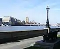 Dolphin lamp post on the Albert Embankment, between Lambeth Bridge and Vauxhall Bridge