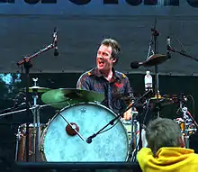 Rob Hirst, with The BackslidersWomadelaide 2007