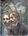 Self-portrait with his wife Martha, Pastell (1913). Kunstforum Ostdeutsche Galerie, Regensburg