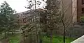 Backside view of the James E. Booth Hall, home to the College of Imaging Arts and Sciences.