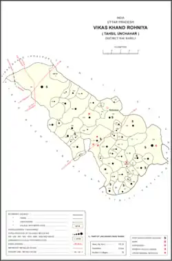 Map showing Usraina (#156) in Rohaniya CD block