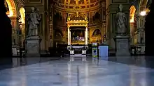 St. Carlo Borromeo (right), Church of San Lorenzo in Damaso, Rome, Italy.
