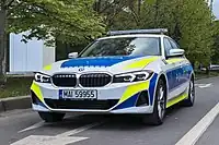 G20 320i xDrive (base trim, facelift) used by the Romanian Police