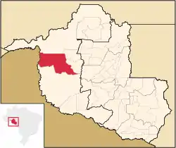 Location in Rondônia state