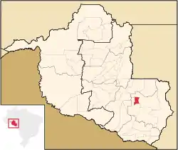 Location in Rondônia state