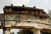 Venus Temple at Hadrian's Villa in Tivoli (Italy), detail from the roof