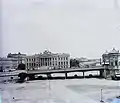 Ramps of the old bridge at Rudolf (today Roosevelt) Square at the right bank of the Tisza