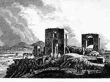 A view of the Villa of the Quintilii from Rossini's Viaggio pittoresco da Roma a Napoli, 1839