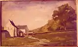 Rouge-Cloître near Brussels, oil 22,5&nbsp;cm-13,7&nbsp;cm.