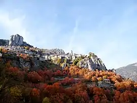The village of Roubion in Autumn