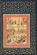 "Horse inspection". Probably Isfahan, late 17th century. Art Institute of Chicago