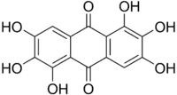 Skeletal formula of rufigallol