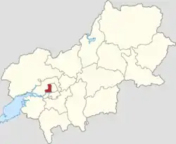 Location of Rulin Subdistrict within Yanqing District