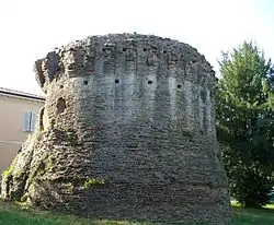 Medieval fortifications.