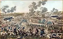 Clash between Russo-Austrian and Ottoman Turkish troops in the Battle of Rymnik.