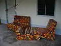 Modular cardboard furniture by Mark Wee, Robin Wau & Jonathan Choe, Singapore Biennale Opening Party, 2006