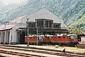 Locomotive depot at Erstfeld (1998)