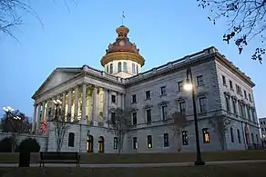 South Carolina State House (Columbia, South Carolina), 1855, by John Rudolph Niernsee