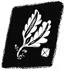 Gorget patchuntil April 1942(Allgemeine SS and Waffen-SS)