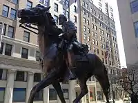 Statue of Gen. "Stonewall" Jackson in downtown Clarksburg, West Virginia