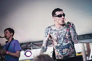 Viagra Boys performing in 2019