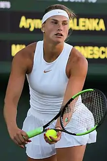 Image 5Aryna Sabalenka, 2023 women's singles champion. It was her first major title. (from Australian Open)