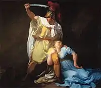 Rhadamistus killing Zenobia by Luigi Sabatelli