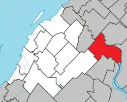 Location within Rivière-du-Loup RCM