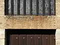 Lintel above the entrance door of the Old Church.