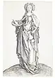 Engraved print of St Elizabeth, Birmingham Museum of Art