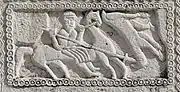 Perun is defeating Volos. Žrnovnica, Croatia. Probably, 8th century
