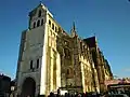 The Basilica with renovations to front entrance