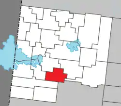 Location within Abitibi-Ouest RCM.