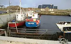 Saleen Harbour is 1 km south of Binghamstown village