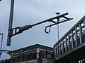 Salford Crescent Railway station electrification progress 4