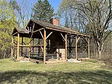 The remnants of the Samuel Hartwell House
