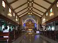 The view of the nave towards the sanctuary